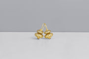Todd Reed earrings made with 18k yellow gold, and natural sapphires(~3.64ct)